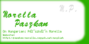 morella paszkan business card